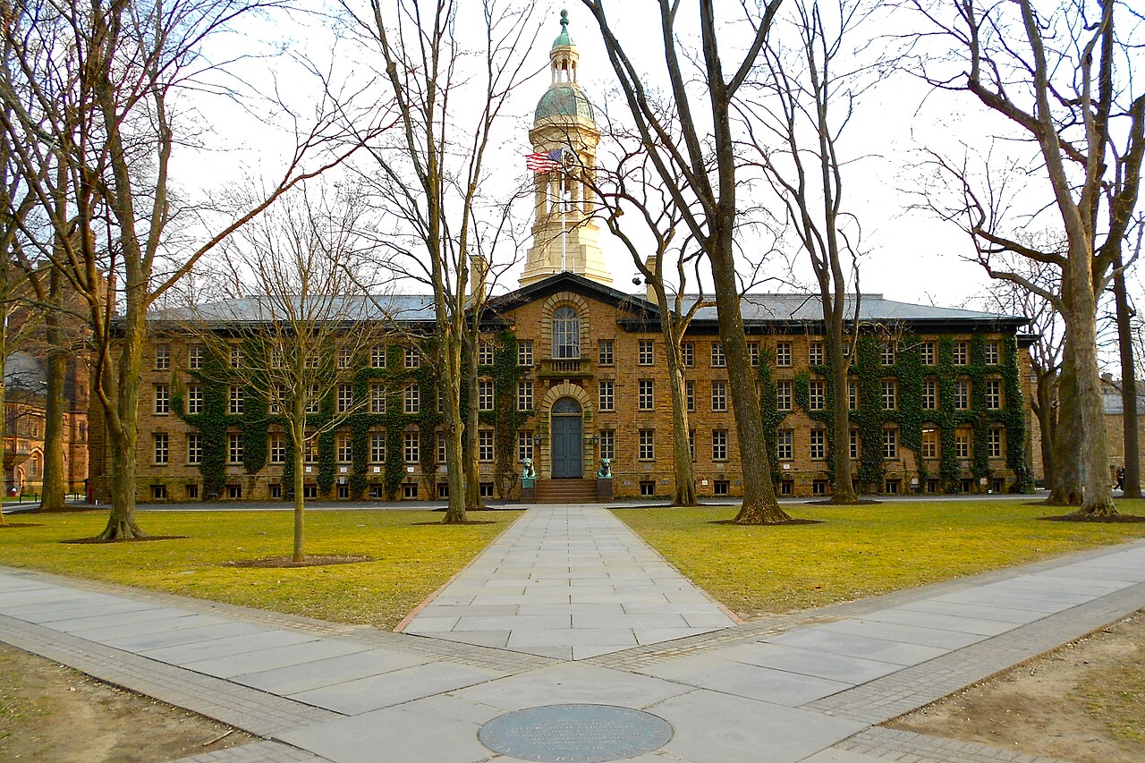 Nassau Hall on the Princeton University campus in Princeton, New Jersey
