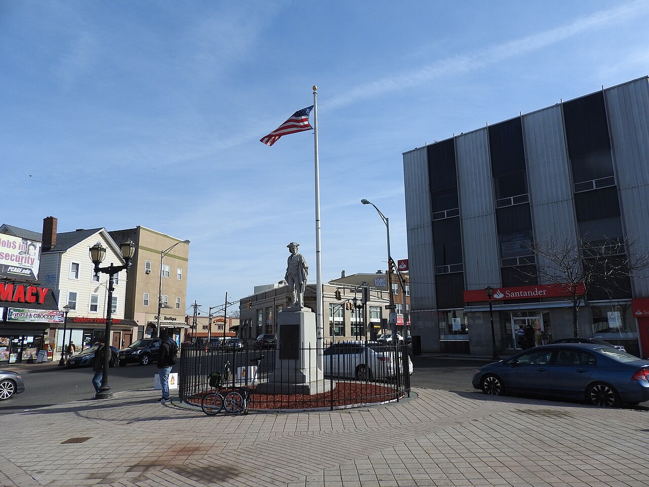 Union Square streetscape in Elizabeth, New Jersey